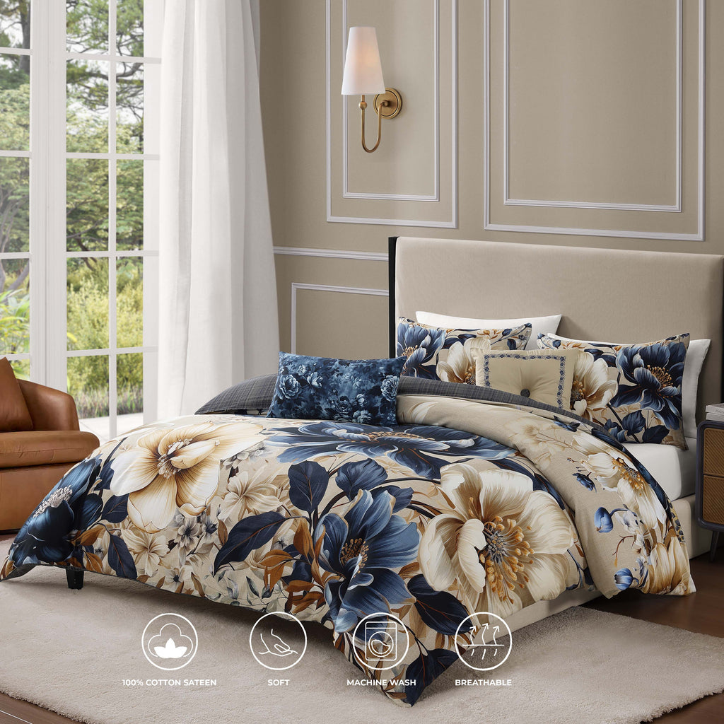 Bebejan English Manor 5 Piece Reversible Comforter Set