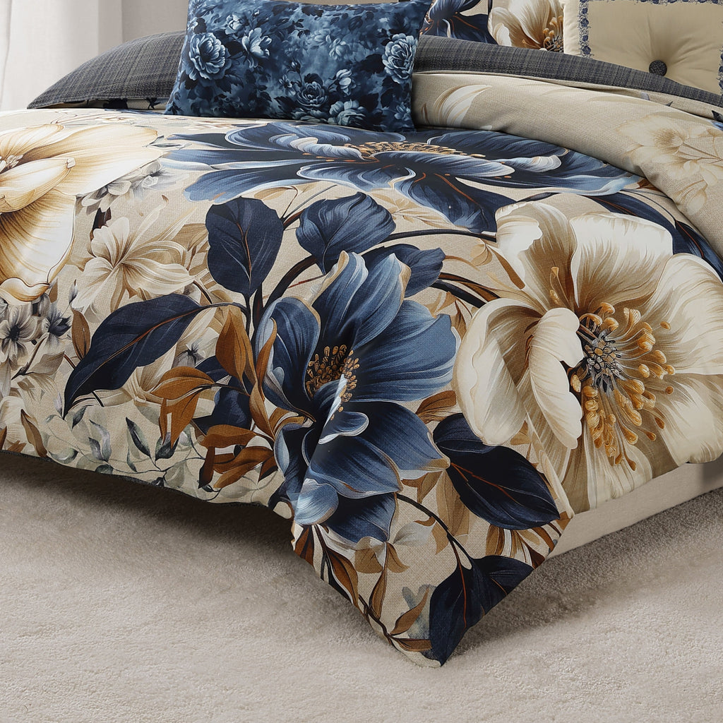 Latest Living English Manor 5 Piece Reversible Comforter Set Comforter Sets By Latest Living