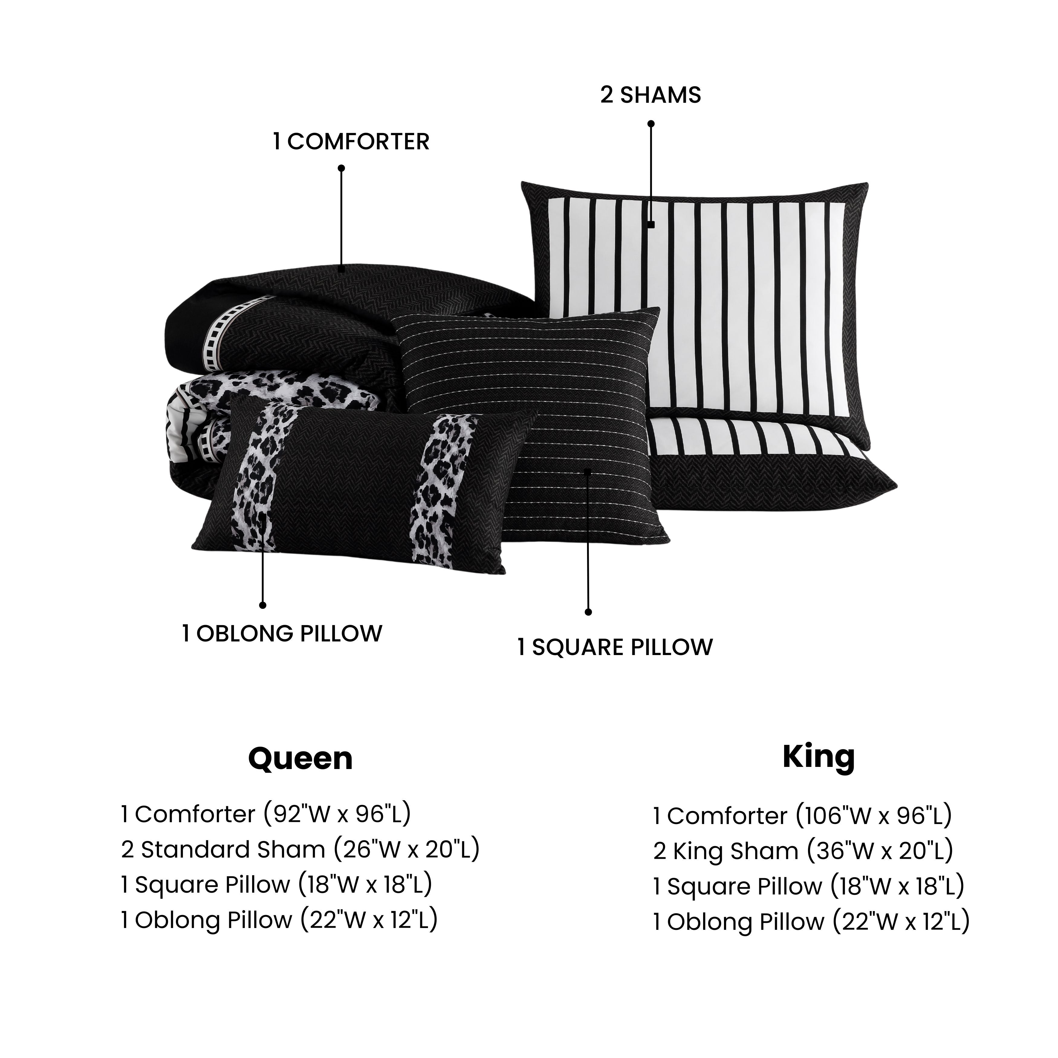 Latest Living Jaguar 5 Piece Reversible Comforter Set