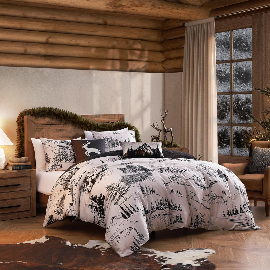 Bebejan Rocky Mountains 5 Piece Reversible Comforter Set
