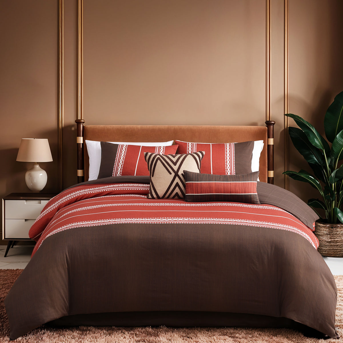 Latest Living Terra Spice 5 Piece Reversible Comforter Set