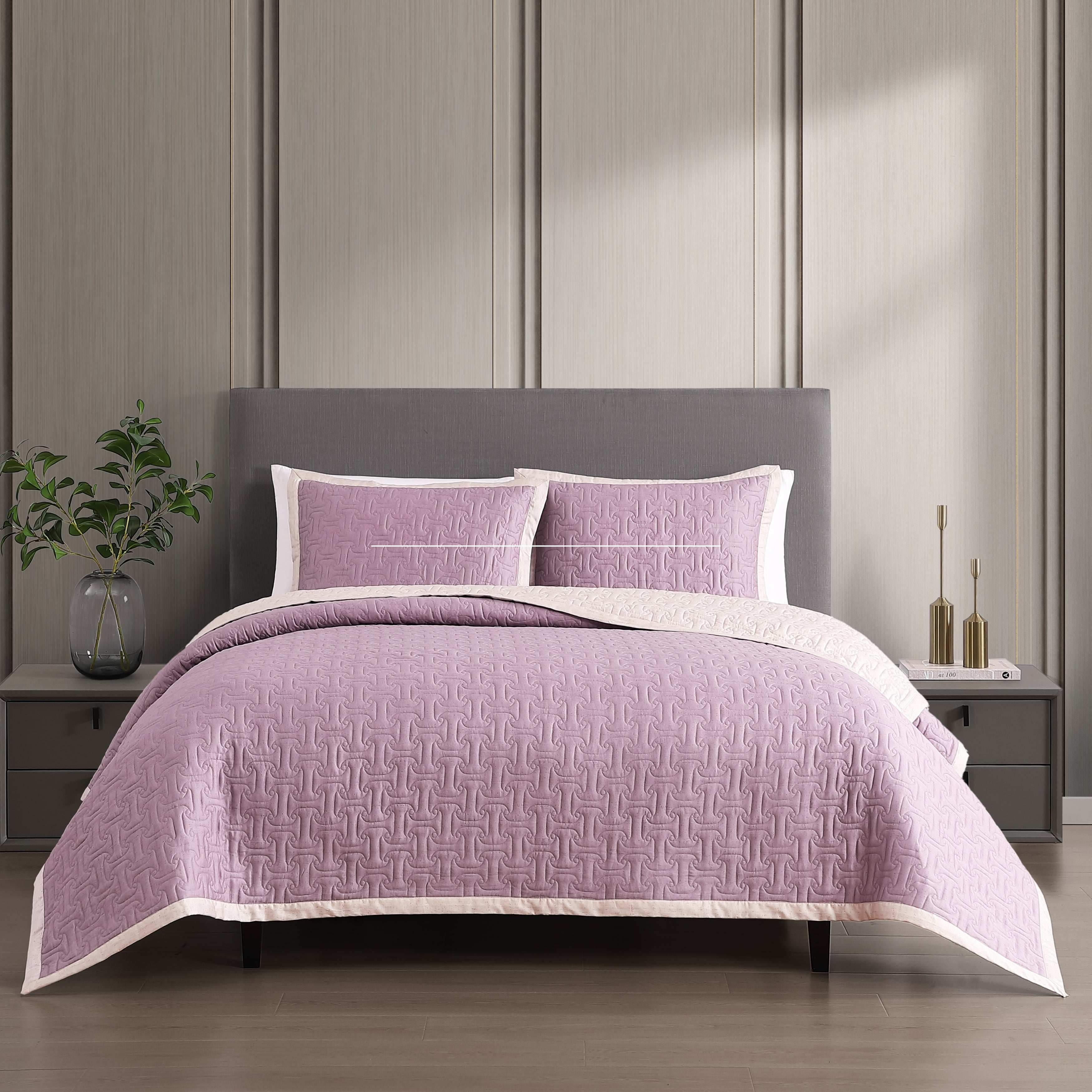 Latest Living 3 Piece Textured Quilted Coverlet Set Coverlet By Latest Living
