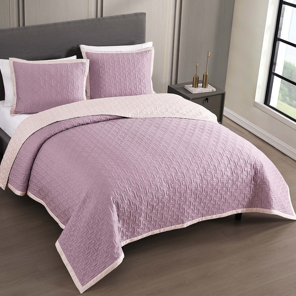 Bebejan 3 Piece Textured Quilted Coverlet Set Coverlet By Bebejan®