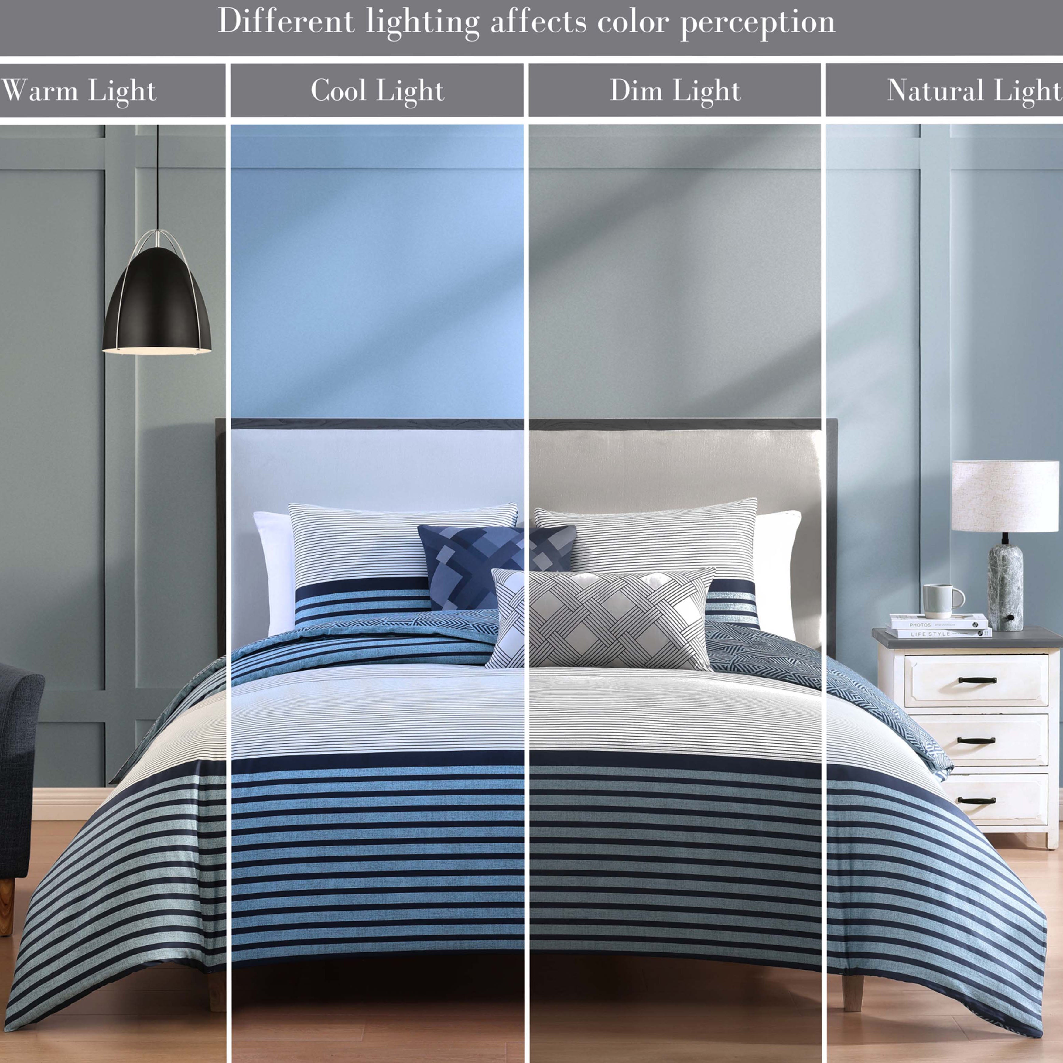 Bebejan Blue Geo Lines 5 Piece Reversible Comforter Set Comforter Sets By Bebejan®