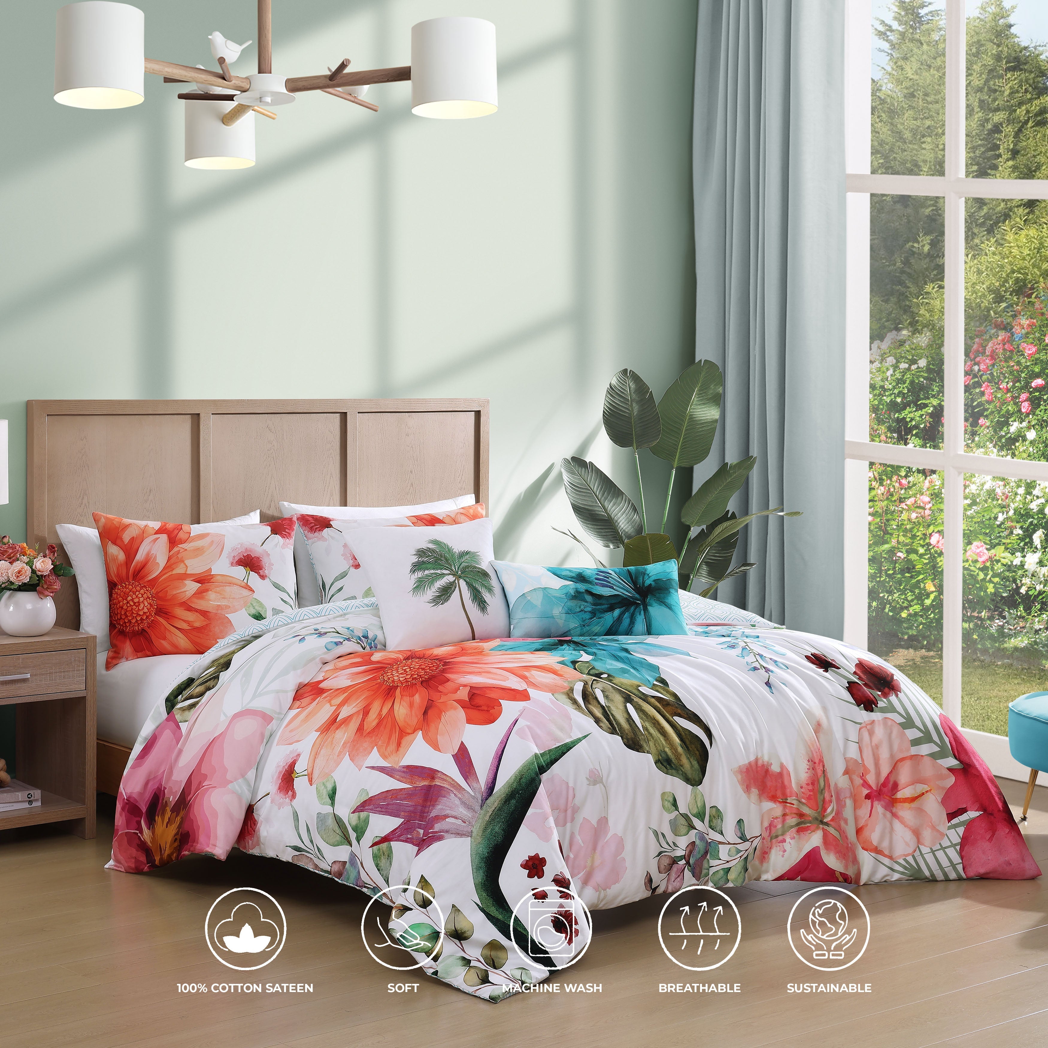 Bebejan Eden's Embrace 5 Piece Reversible Comforter Set