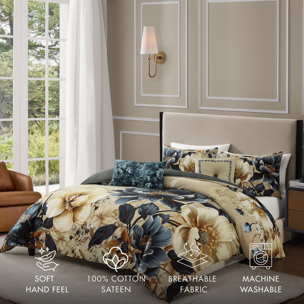Latest Living English Manor 5 Piece Reversible Comforter Set