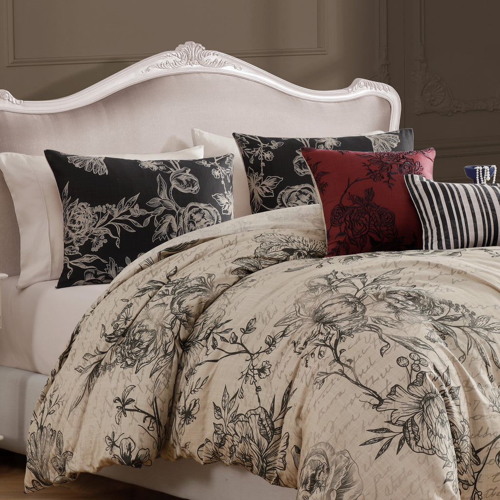 Latest Living French Linen 5 Piece Reversible Comforter Set