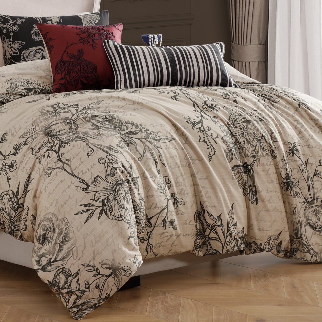 Latest Living French Linen 5 Piece Reversible Comforter Set