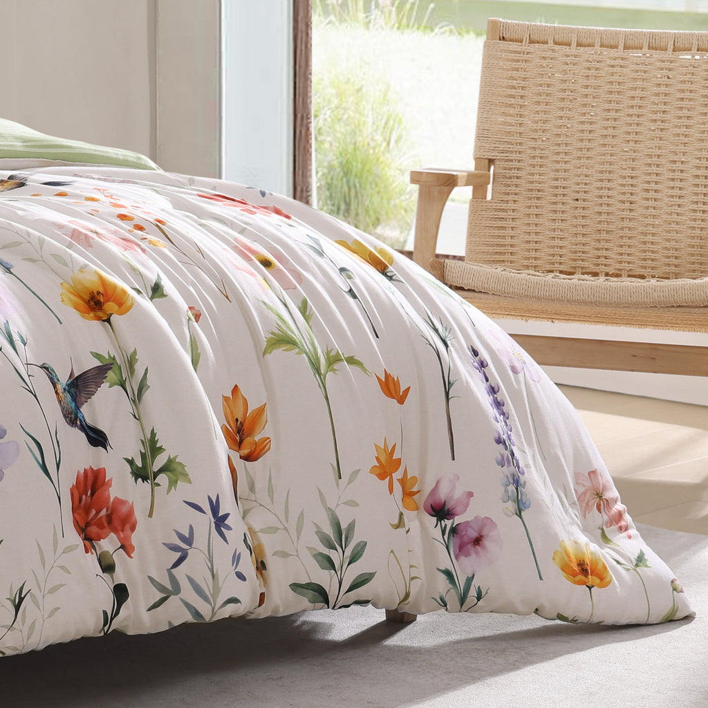Bebejan Fresh Cut Flowers 5 Piece Reversible Comforter Set Comforter Sets By Bebejan®
