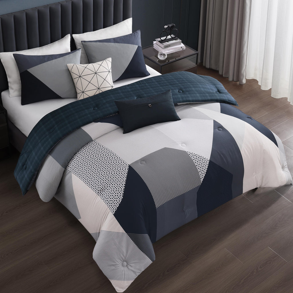 Bebejan Geo Fusion 5 Piece Reversible Comforter Set