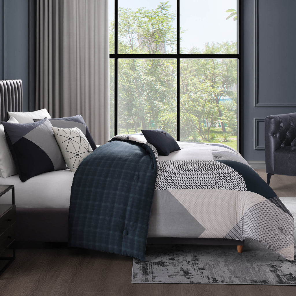Bebejan Geo Fusion 5 Piece Reversible Comforter Set
