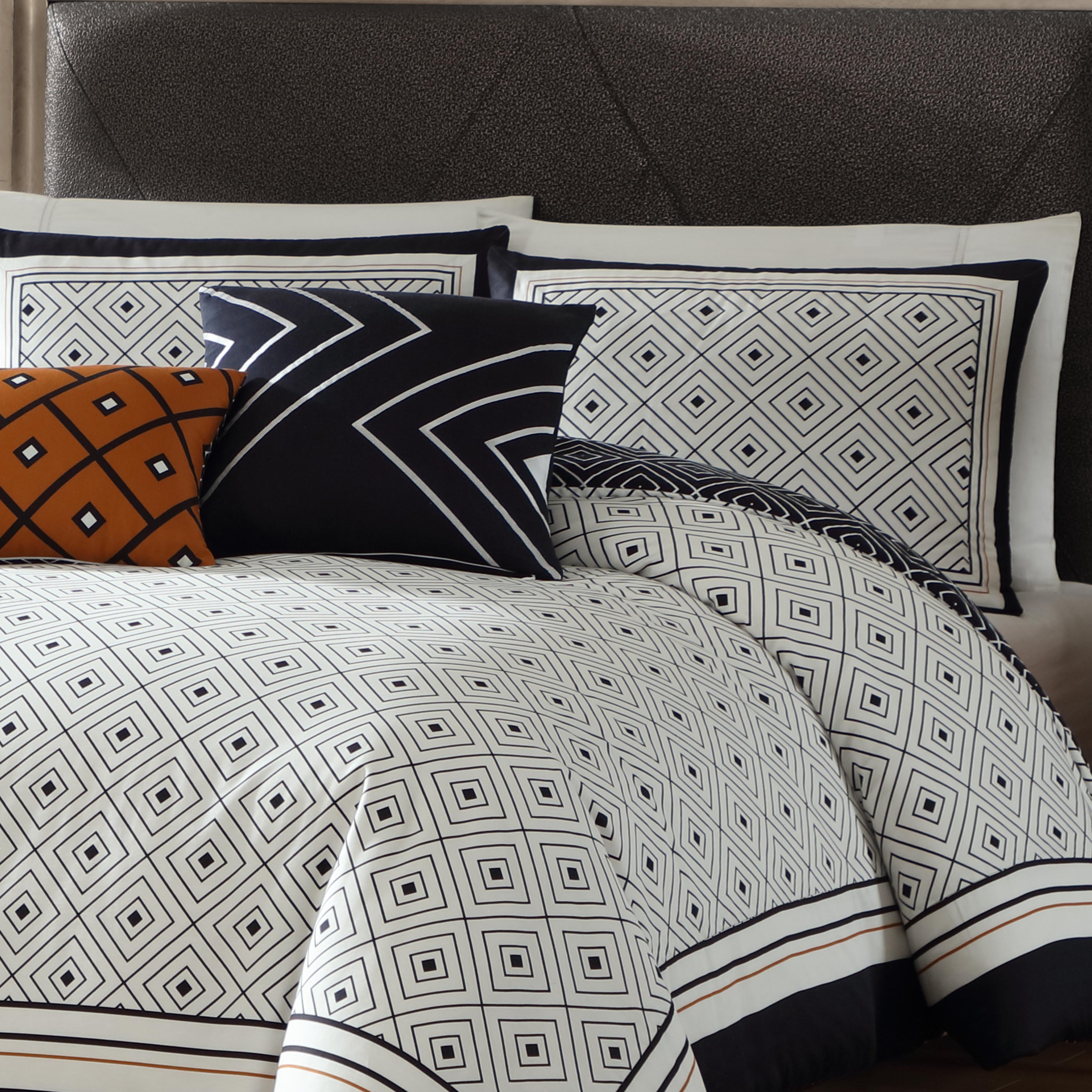 Bebejan Geometric Black & White 5 Piece Reversible Comforter Set Comforter Sets By Bebejan®