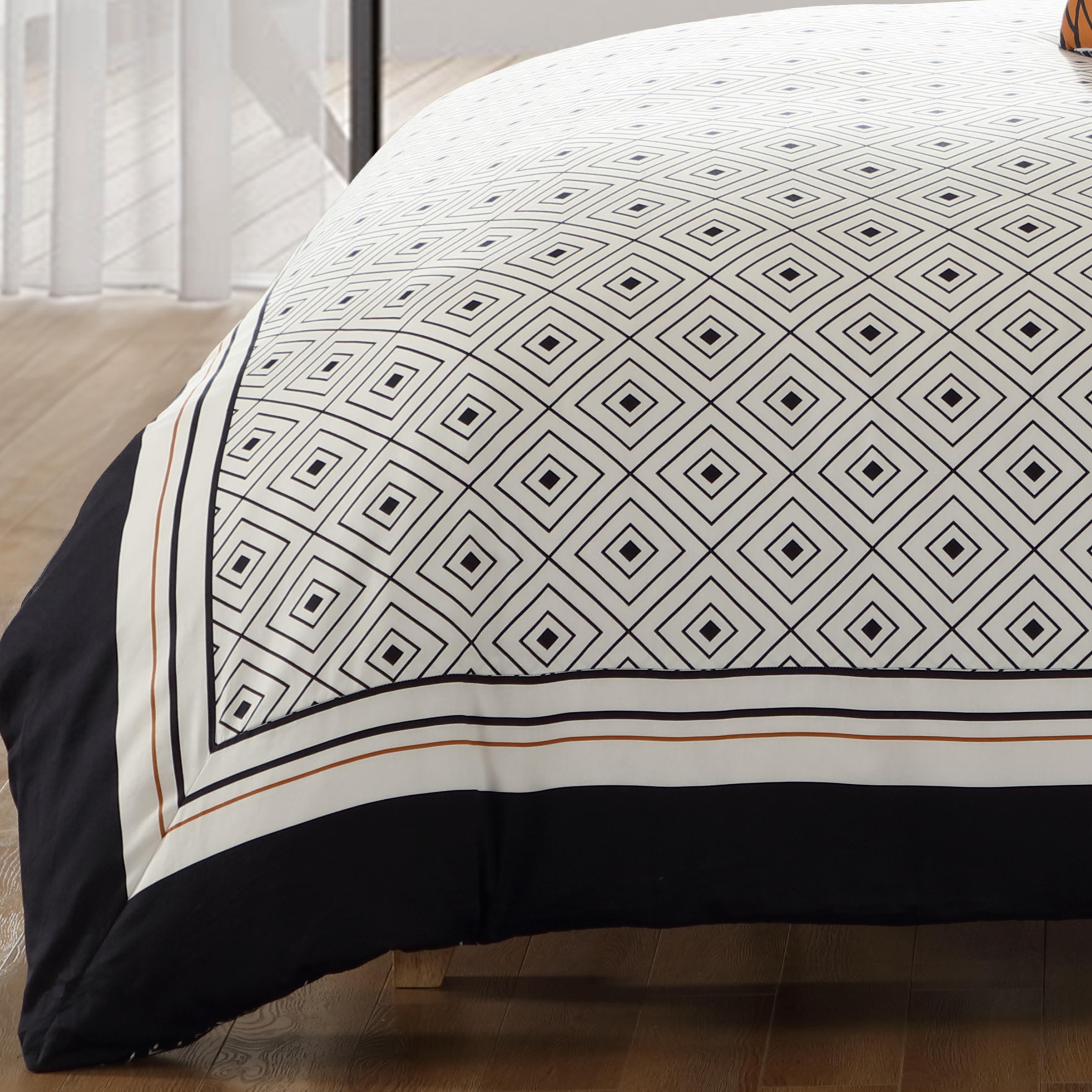 Bebejan Geometric Black & White 5 Piece Reversible Comforter Set Comforter Sets By Bebejan®