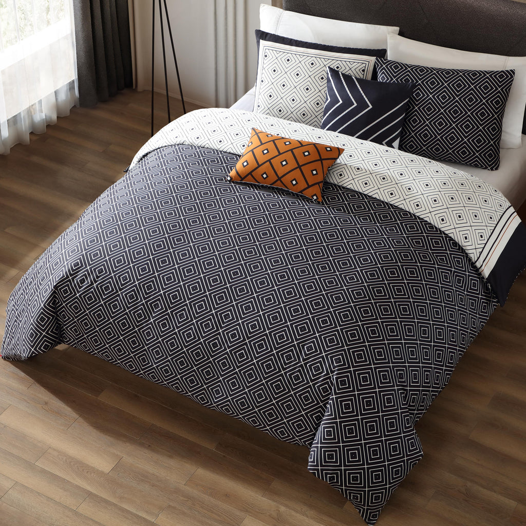 Bebejan Geometric Black & White 5 Piece Reversible Comforter Set Comforter Sets By Bebejan®