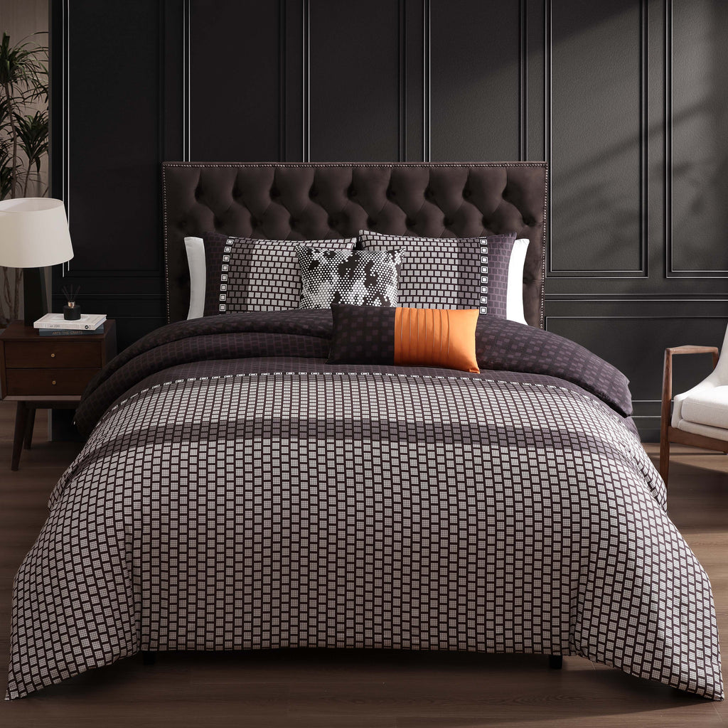 Latest Living Linear Luxe 5 Piece Reversible Comforter Set Comforter Sets By Latest Living