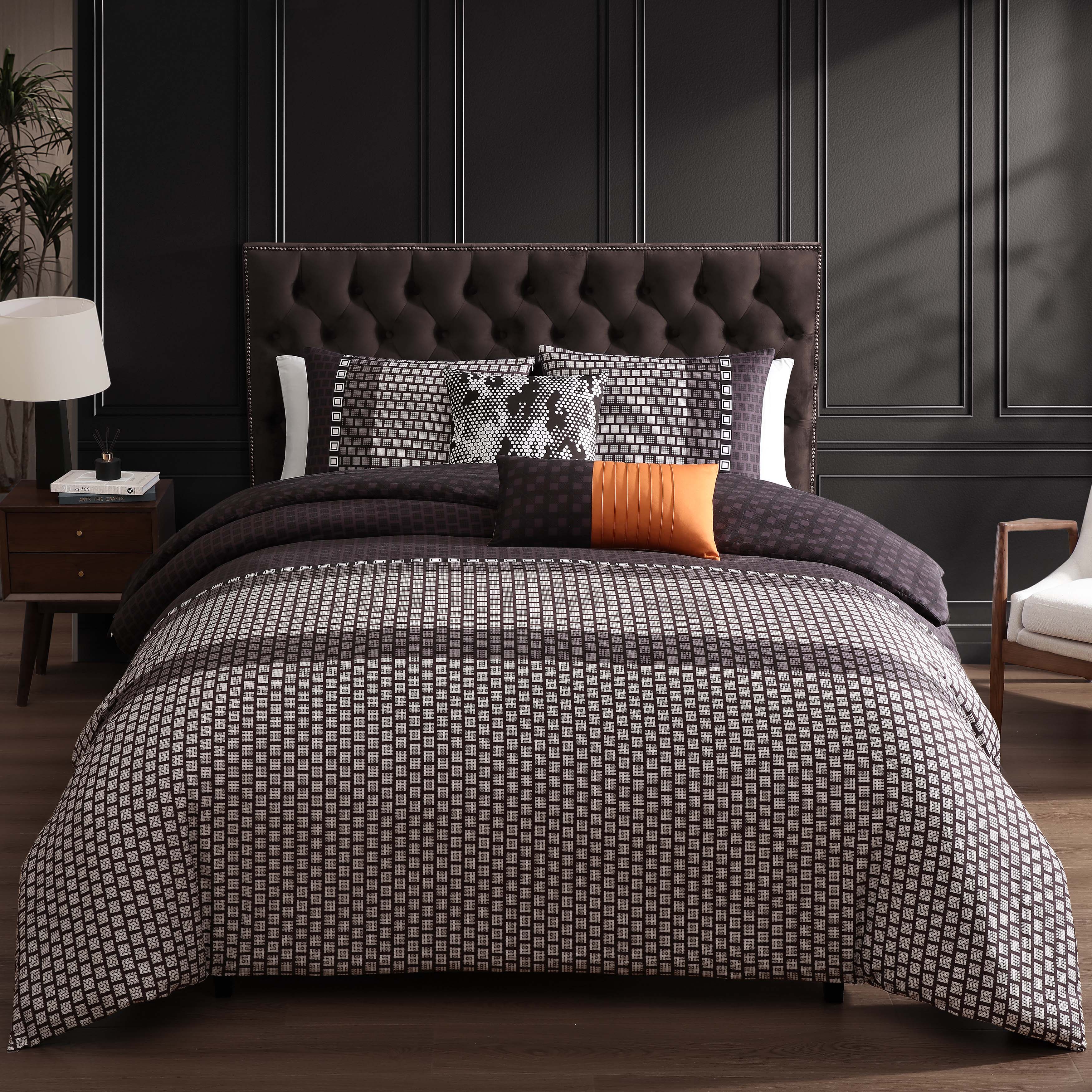 Latest Living Linear Luxe 5 Piece Reversible Comforter Set Comforter Sets By Latest Living