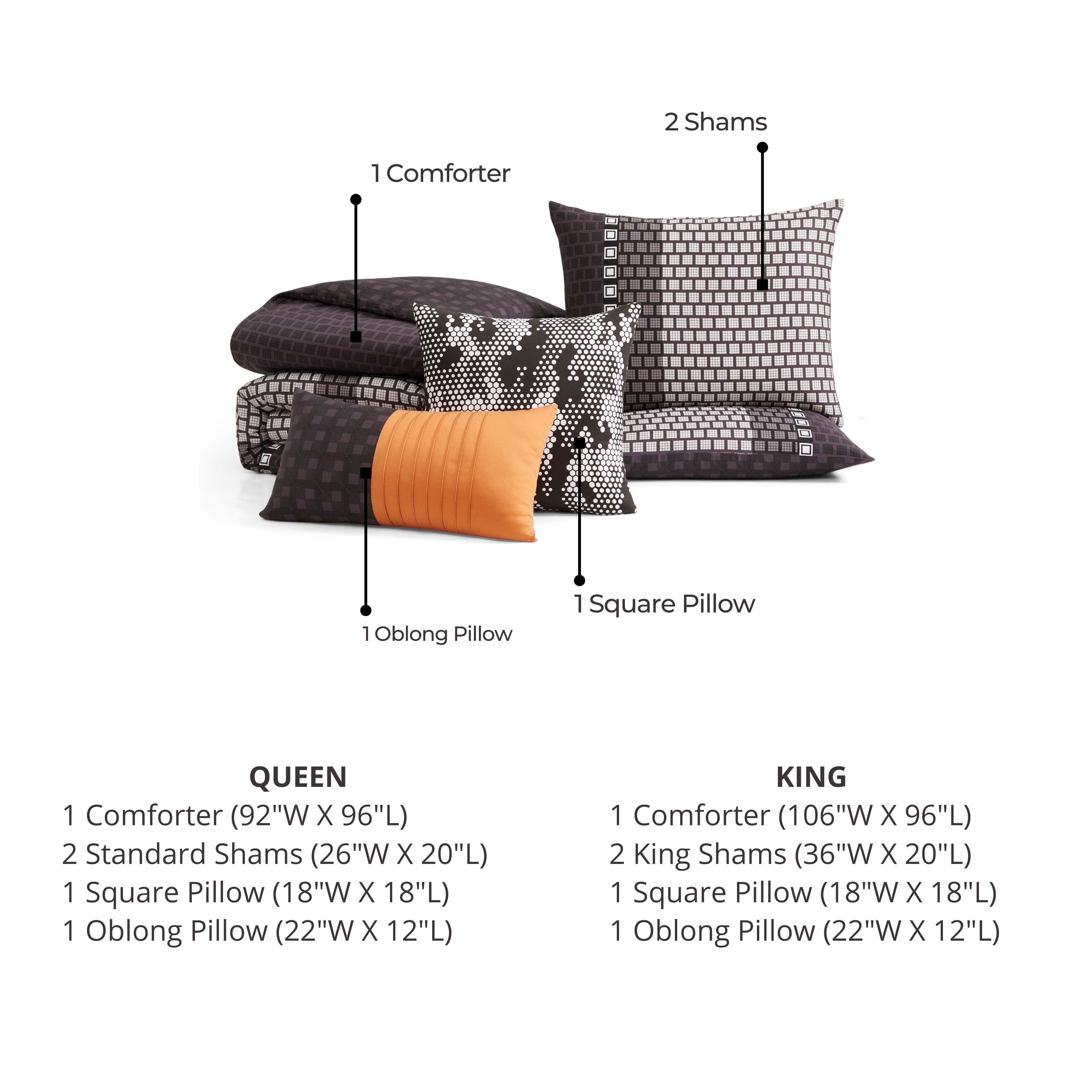 Latest Living Linear Luxe 5 Piece Reversible Comforter Set Comforter Sets By Latest Living