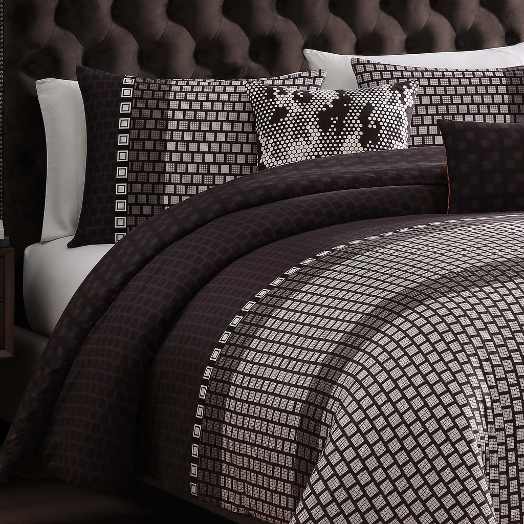 Latest Living Linear Luxe 5 Piece Reversible Comforter Set Comforter Sets By Latest Living