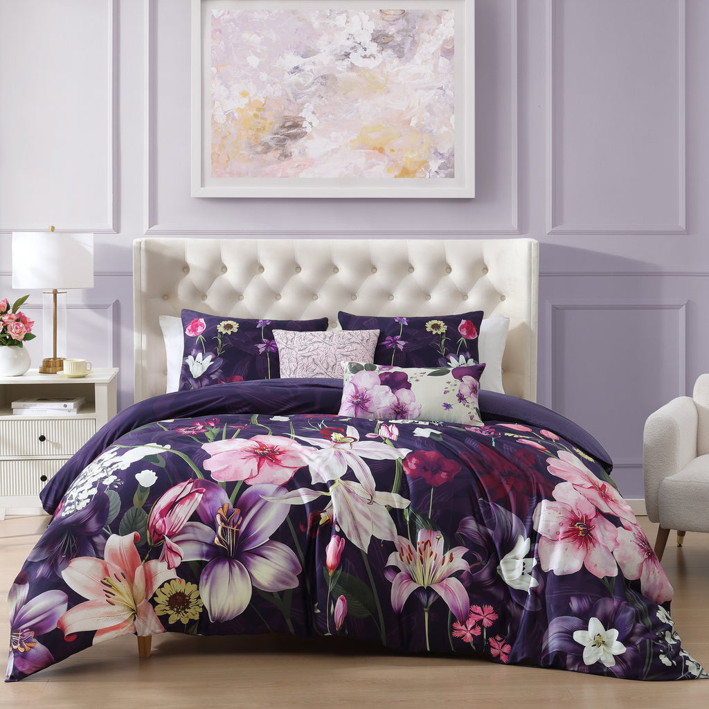 Bebejan Morning Glory 5 Piece Reversible Comforter Set Comforter Sets By Bebejan®