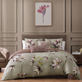 Latest Living Purple Lilies 5 Piece Reversible Comforter Set