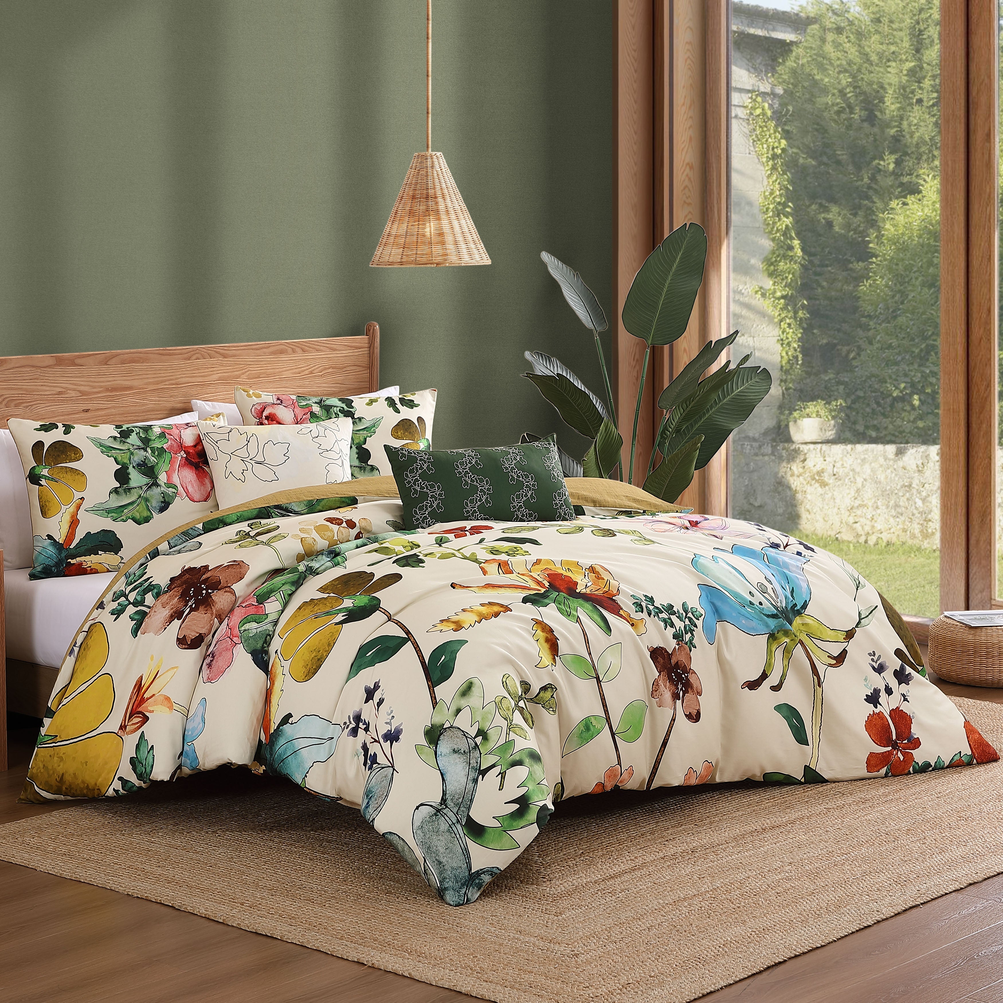 Bebejan Radiance 3 Piece Reversible Comforter Set IN Queen- Final Sale Comforter Sets By US Office - Latest Bedding