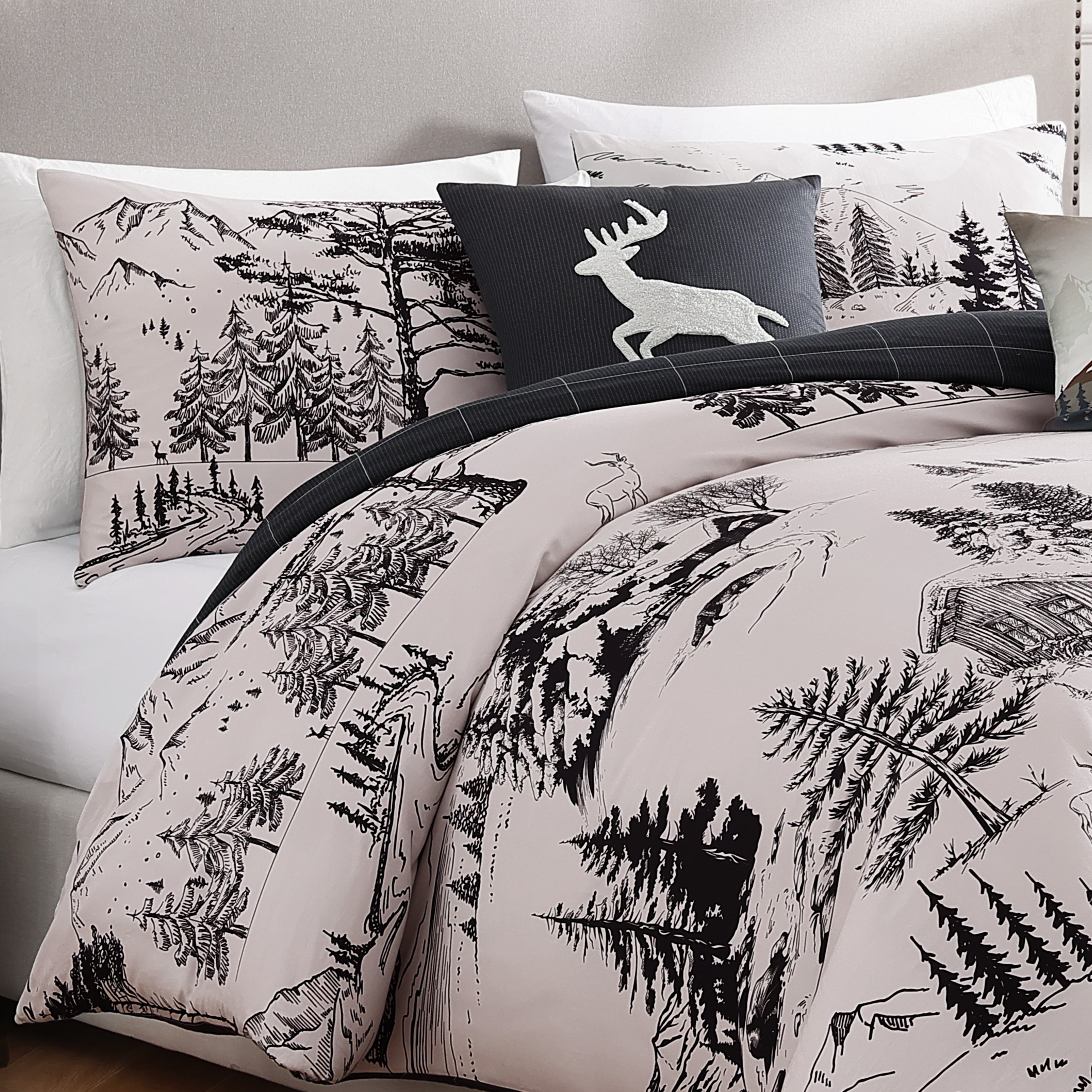 Latest Living Rocky Mountains 5 Piece Reversible Comforter Set