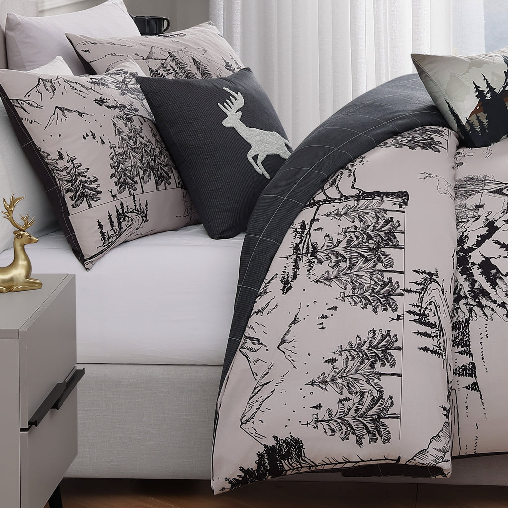 Latest Living Rocky Mountains 5 Piece Reversible Comforter Set
