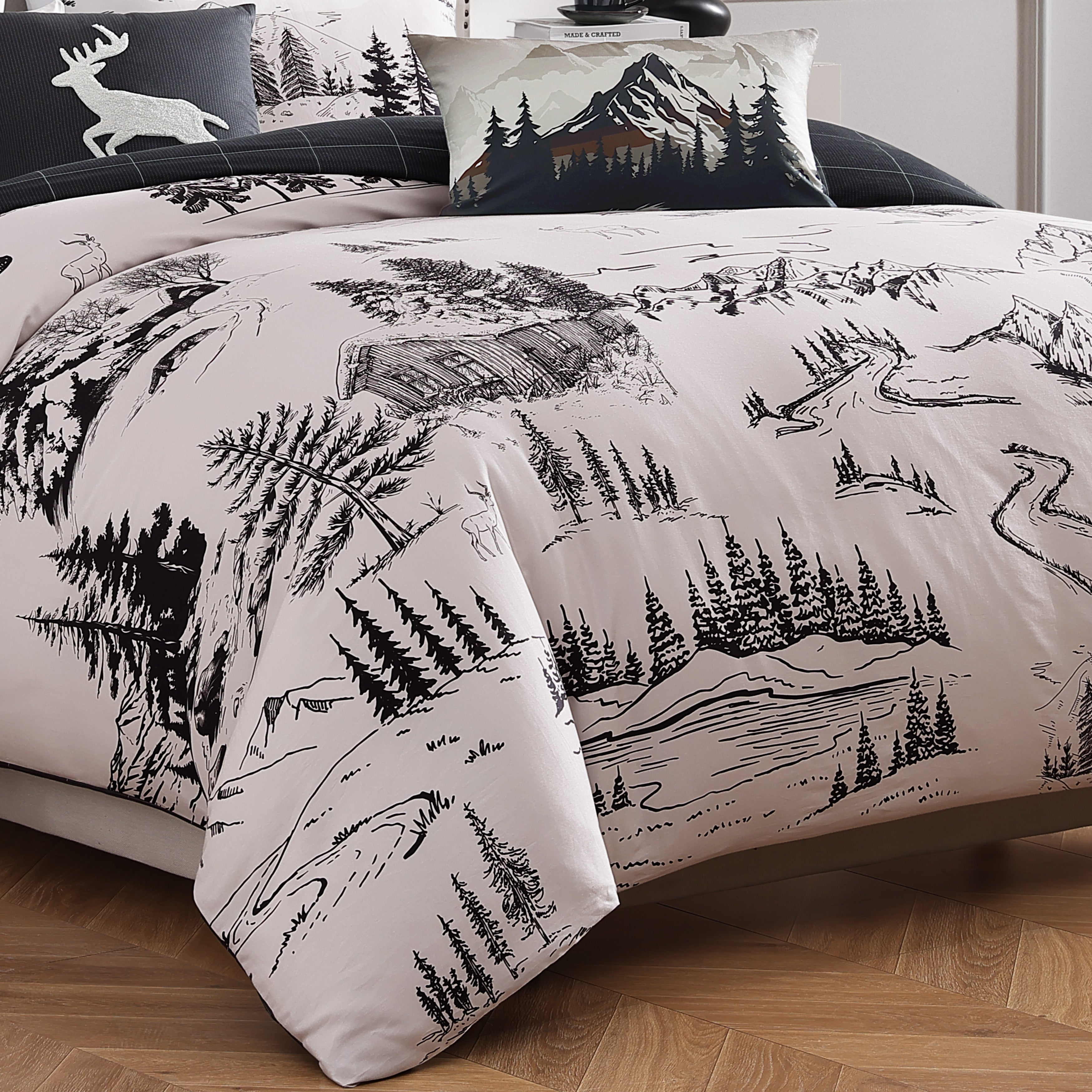 Latest Living Rocky Mountains 5 Piece Reversible Comforter Set