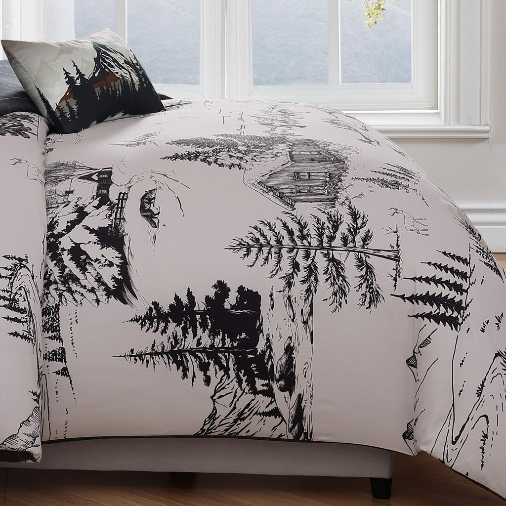 Latest Living Rocky Mountains 5 Piece Reversible Comforter Set