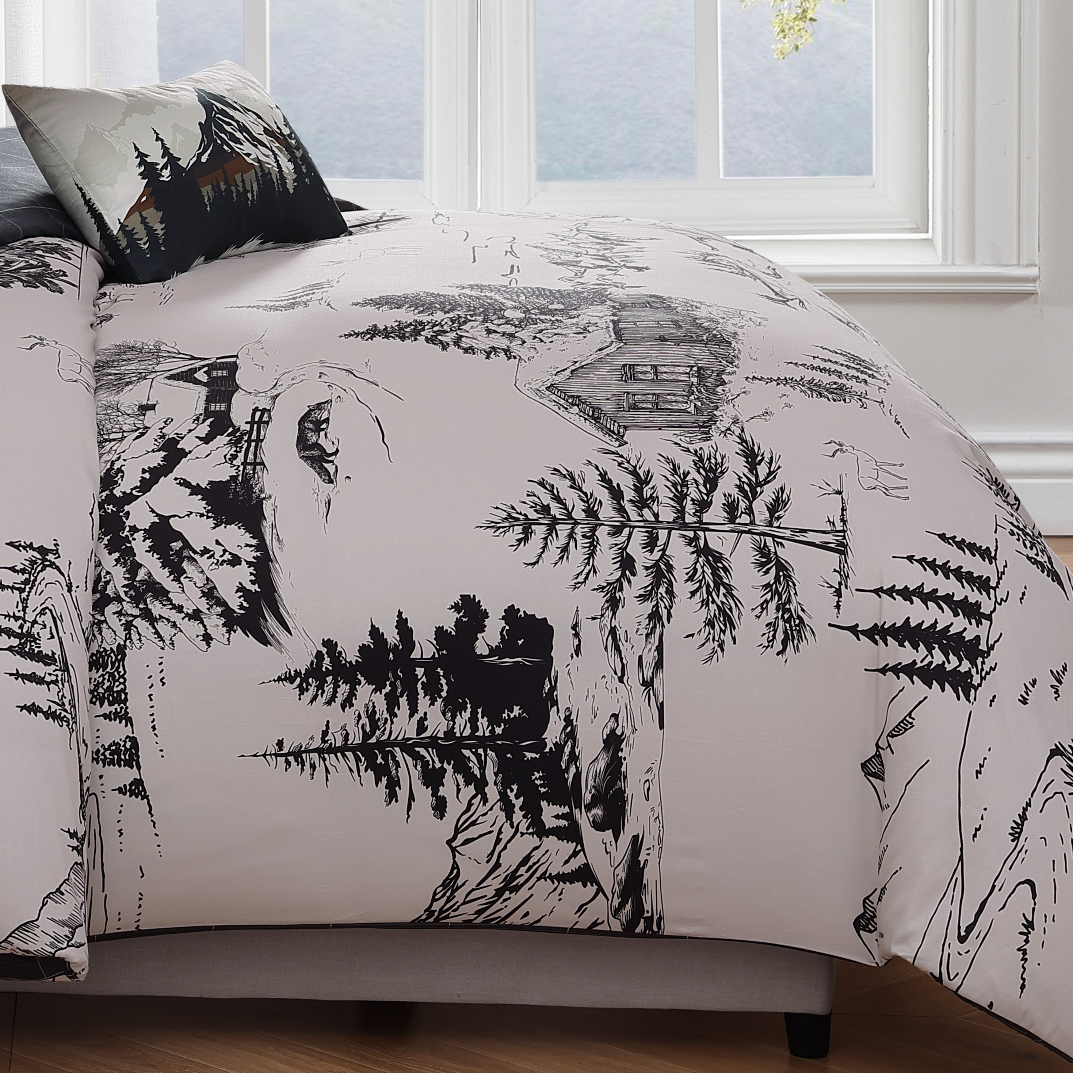 Latest Living Rocky Mountains 5 Piece Reversible Comforter Set