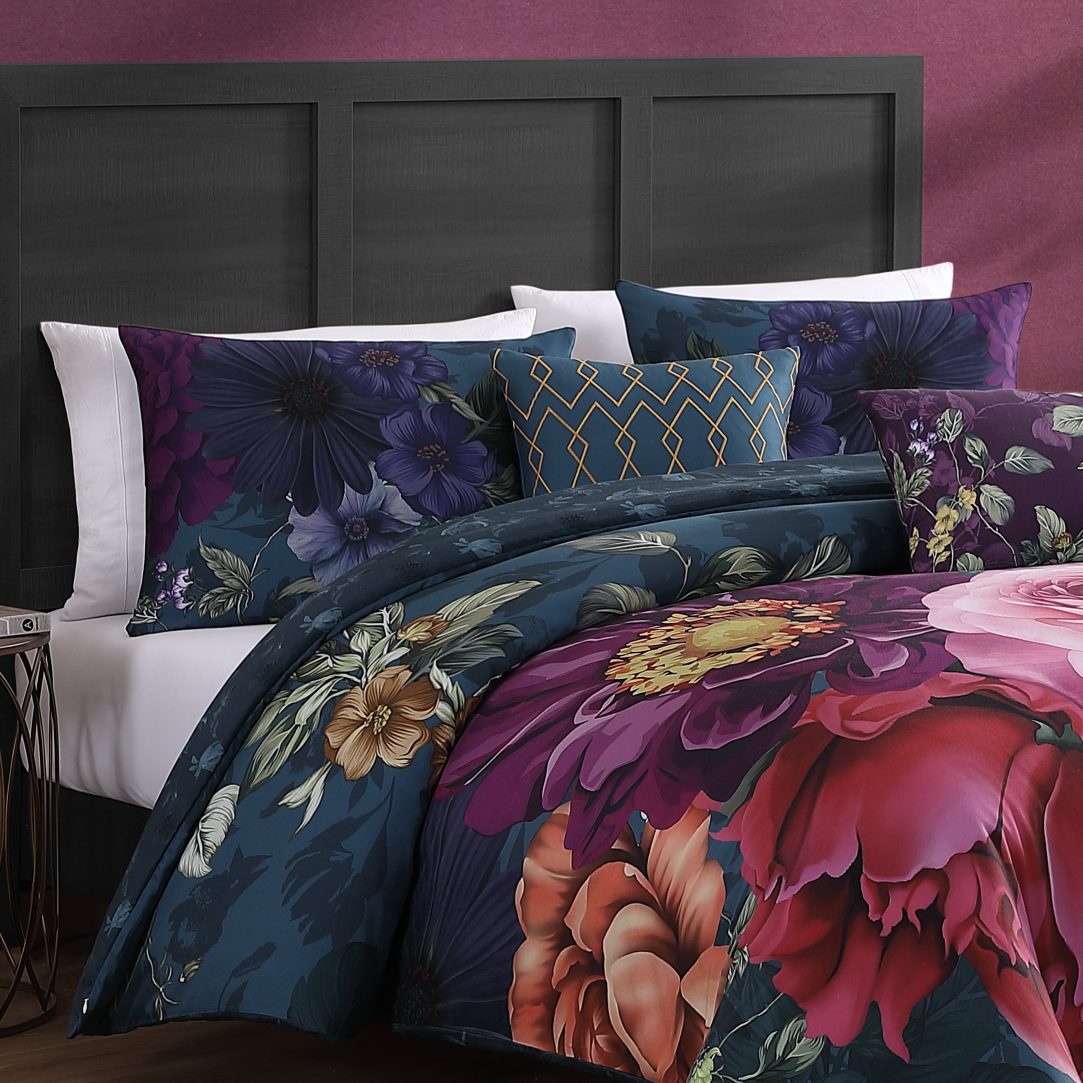 Latest Living Vibrant Flora 5 Piece Reversible Comforter Set