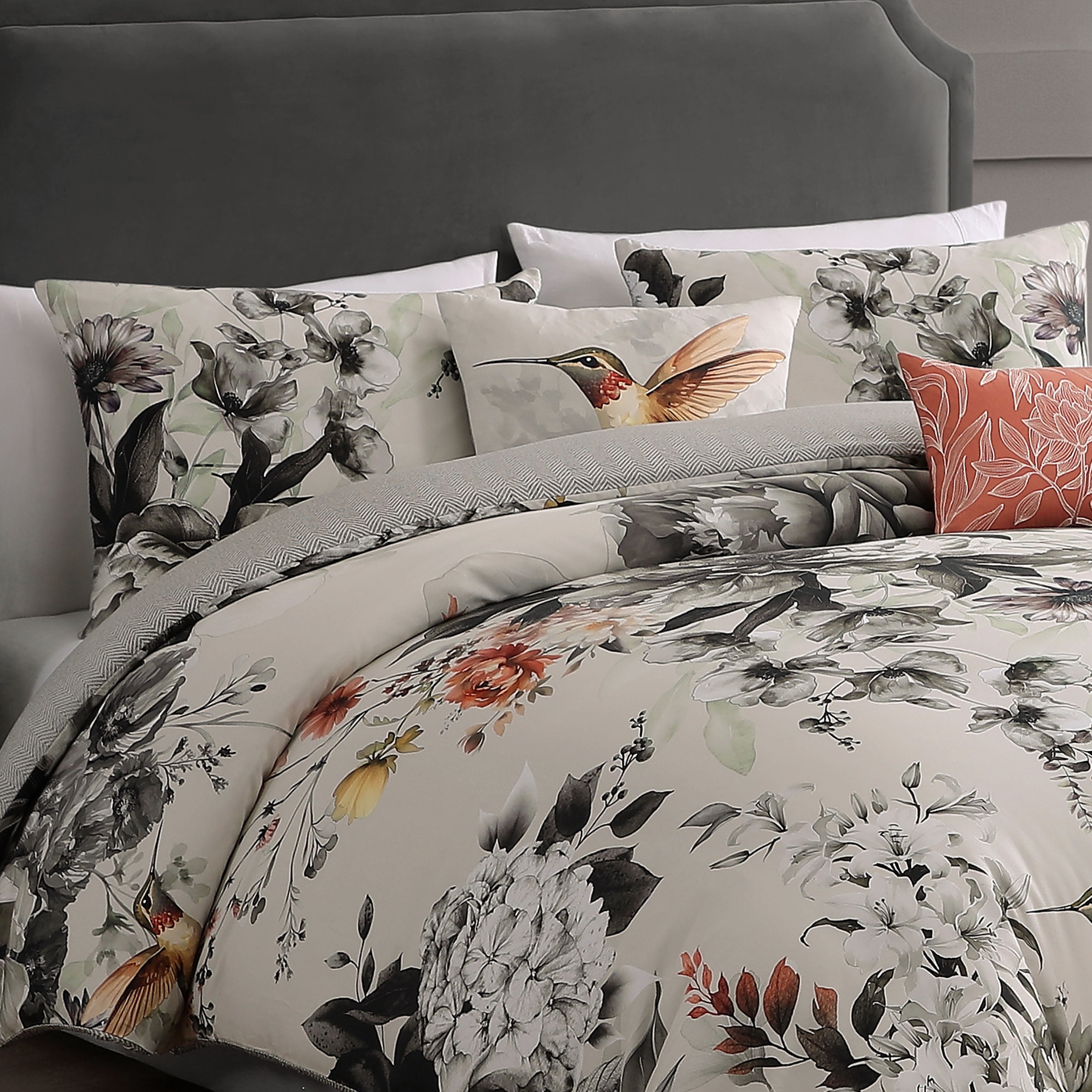 Bebejan Vintage Bloom 5 Piece Reversible Comforter Set