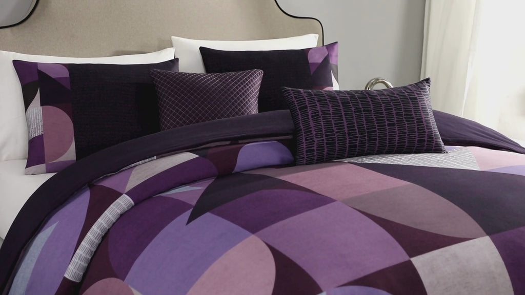 Latest Living Orchid Matrix 5 Piece Reversible Comforter Set