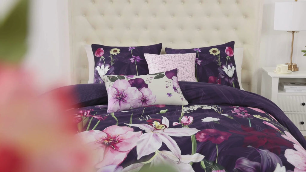 Latest Living Morning Glory 5 Piece Reversible Comforter Set
