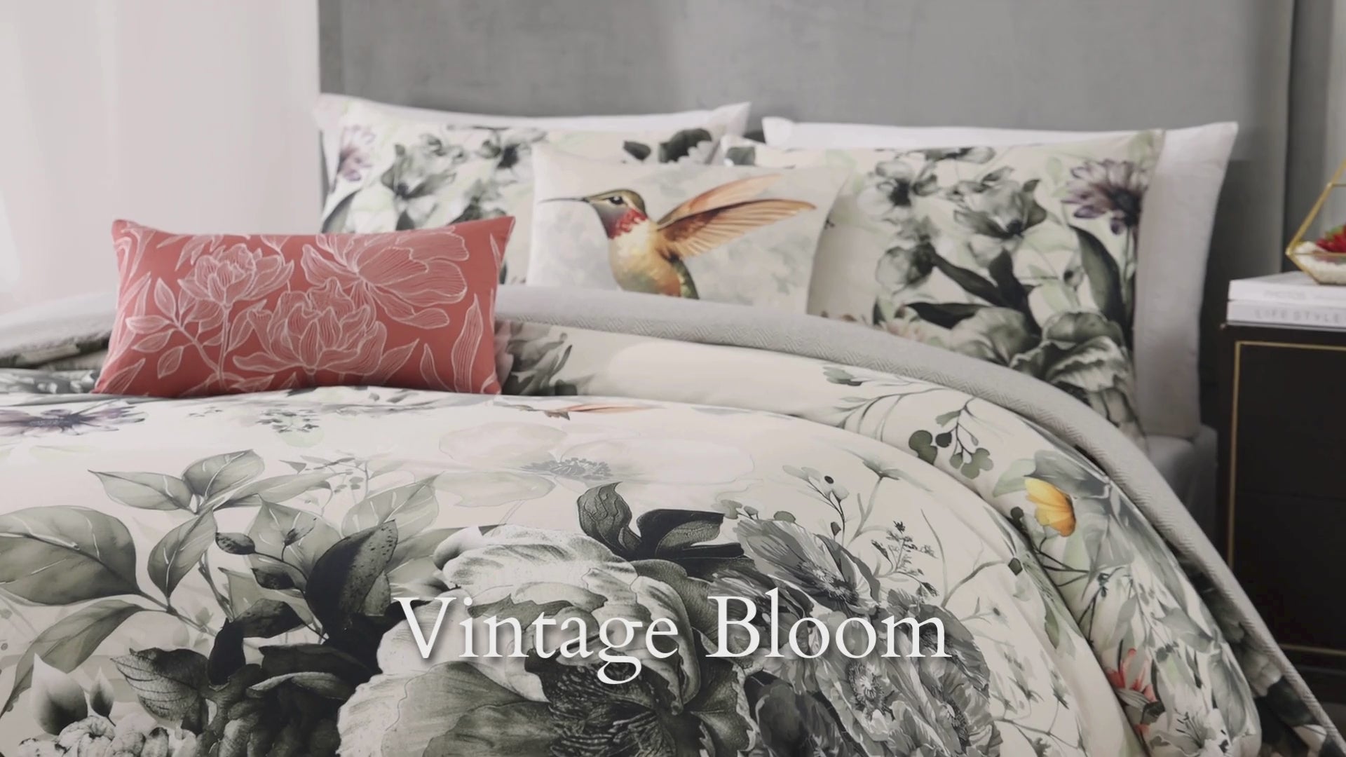 Latest Living Vintage Bloom 5 Piece Reversible Comforter Set