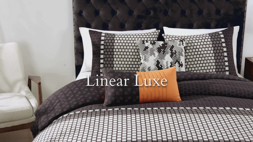 Latest Living Linear Luxe 5 Piece Reversible Comforter Set