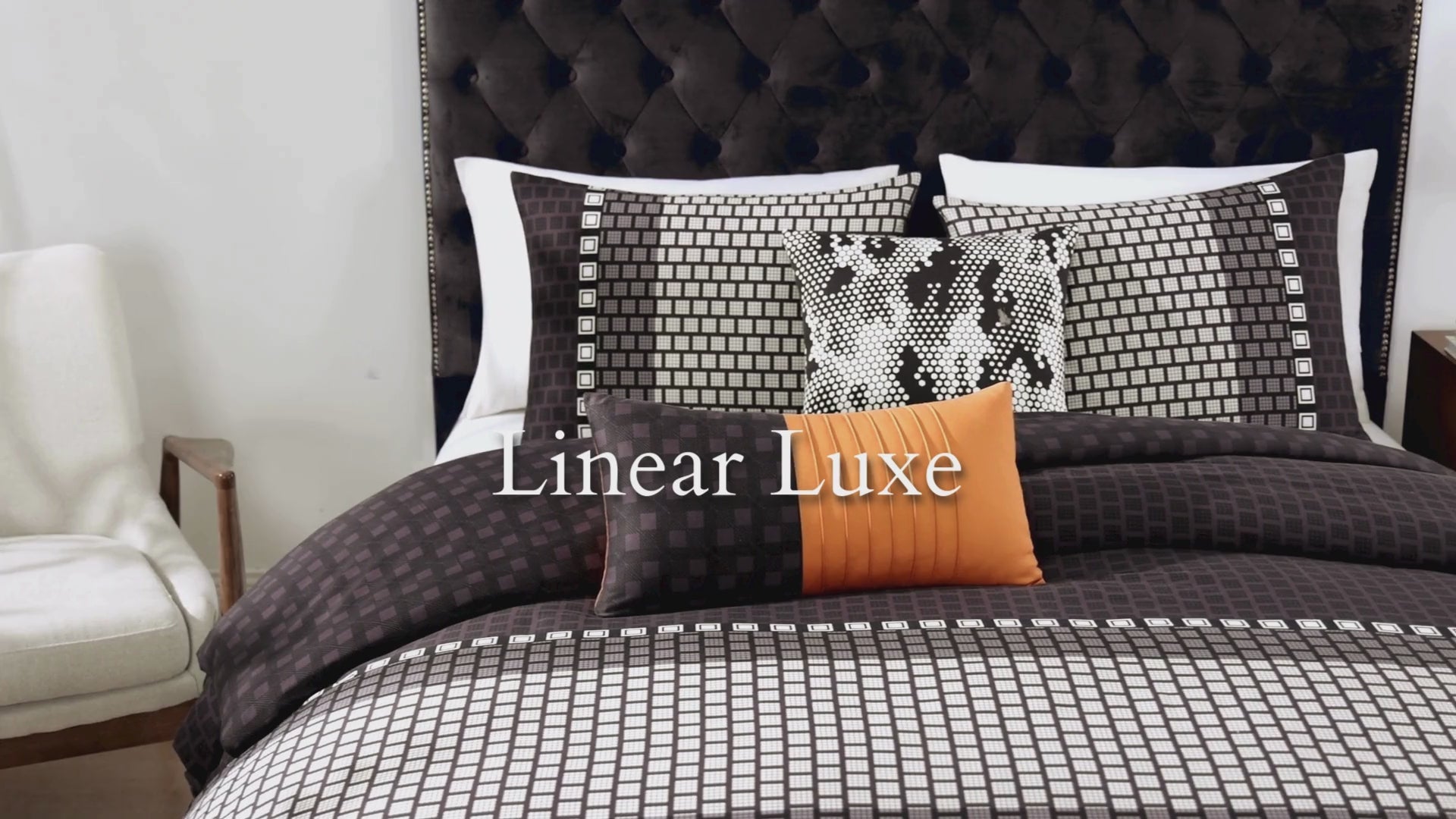 Latest Living Linear Luxe 5 Piece Reversible Comforter Set