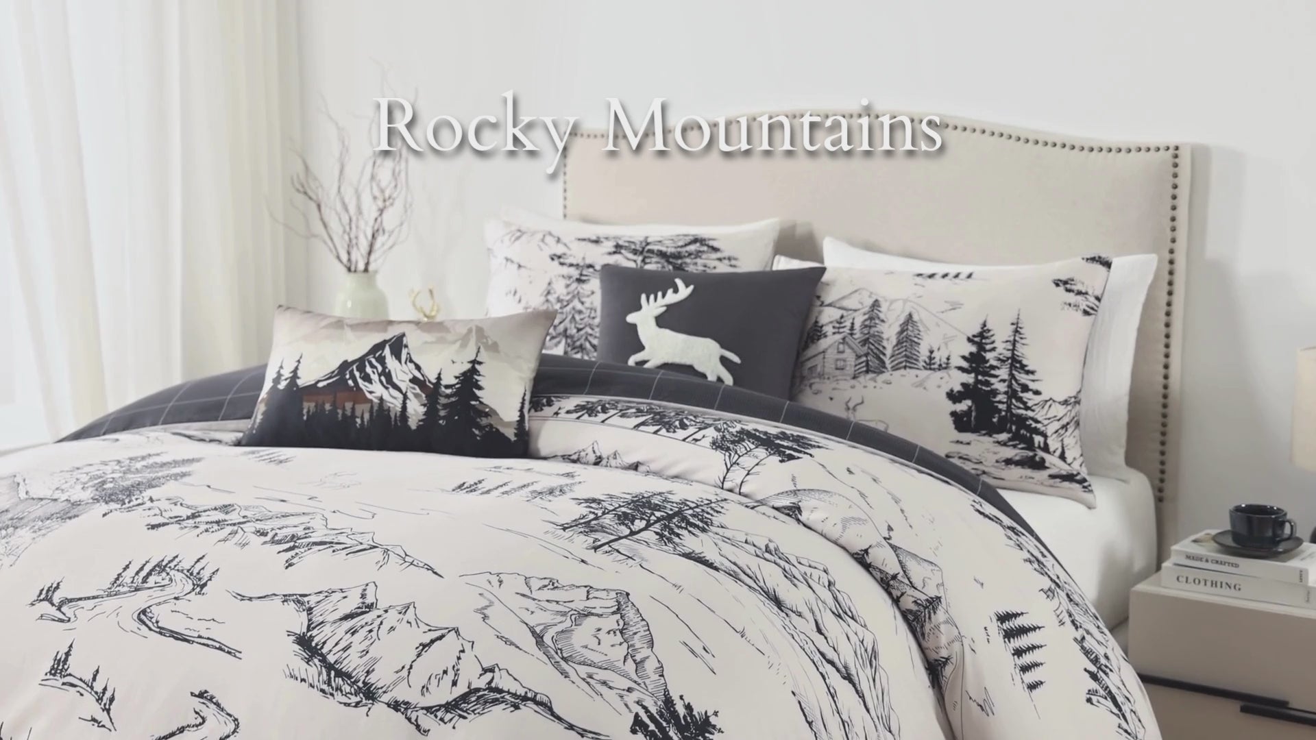 Latest Living Rocky Mountains 5 Piece Reversible Comforter Set