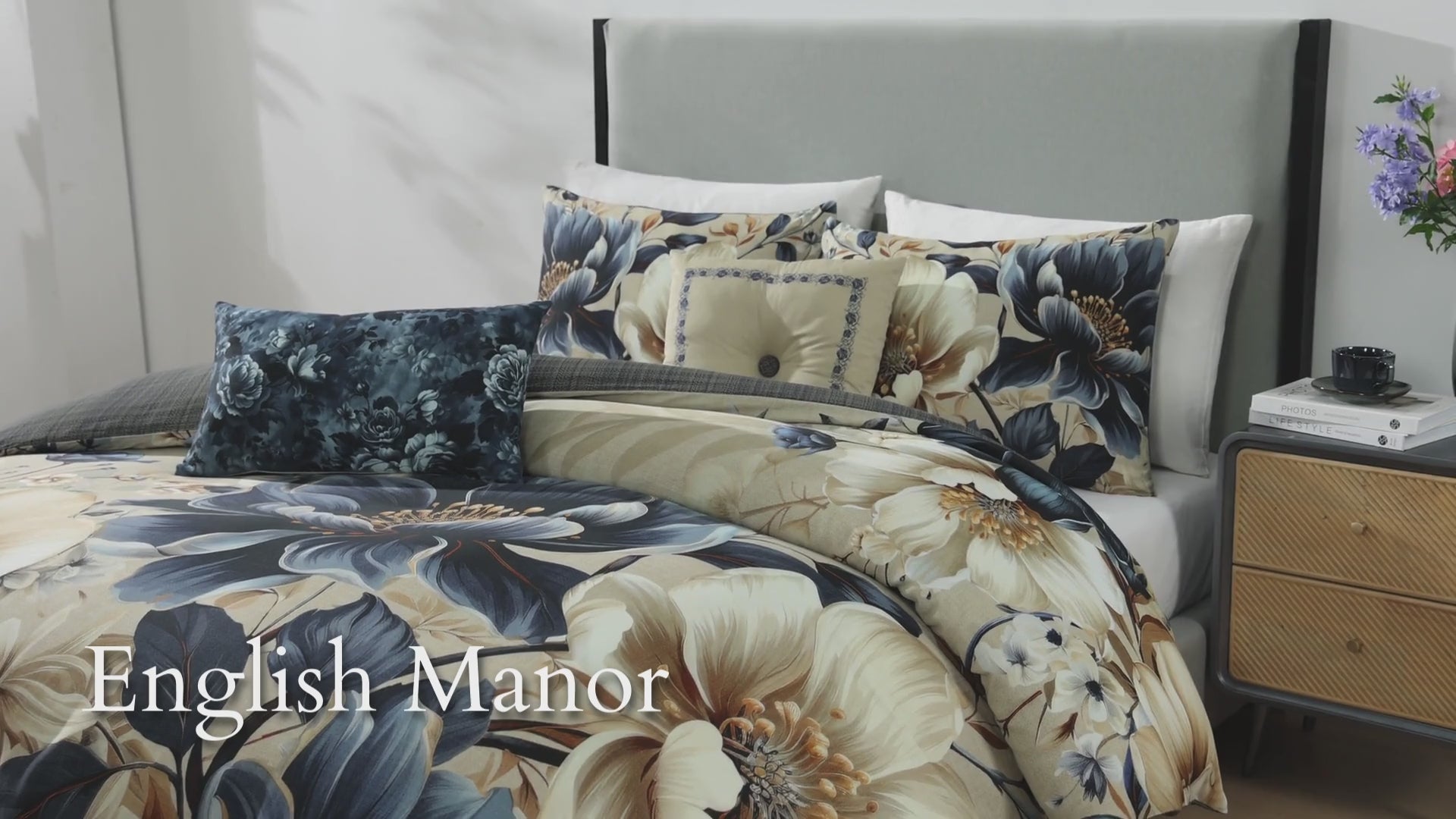 Latest Living English Manor 5 Piece Reversible Comforter Set