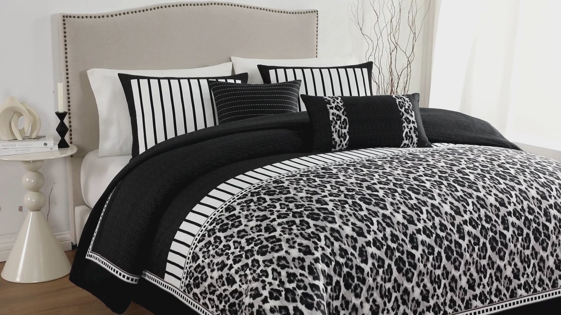 Latest Living Jaguar 5 Piece Reversible Comforter Set